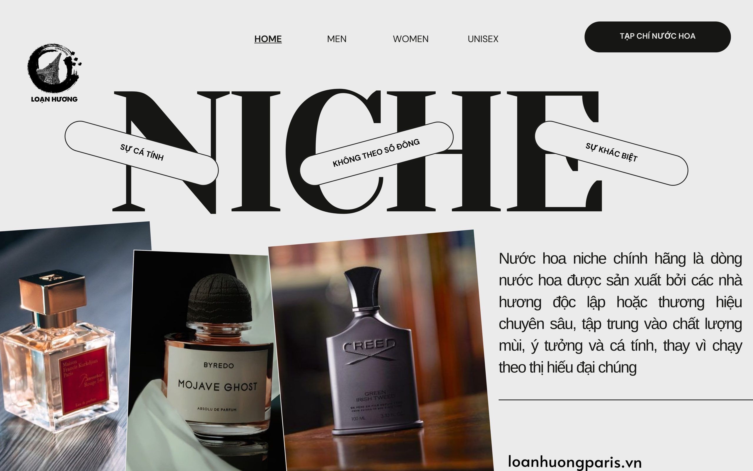 nước hoa niche chính hãng - loạn hương paris