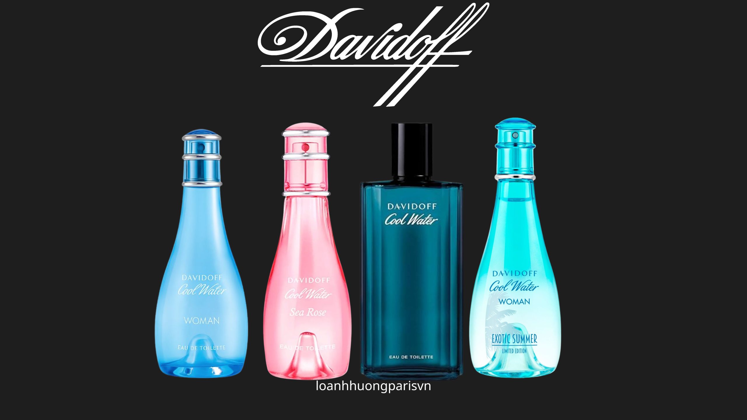 các chai nước hoa nhà davidoff