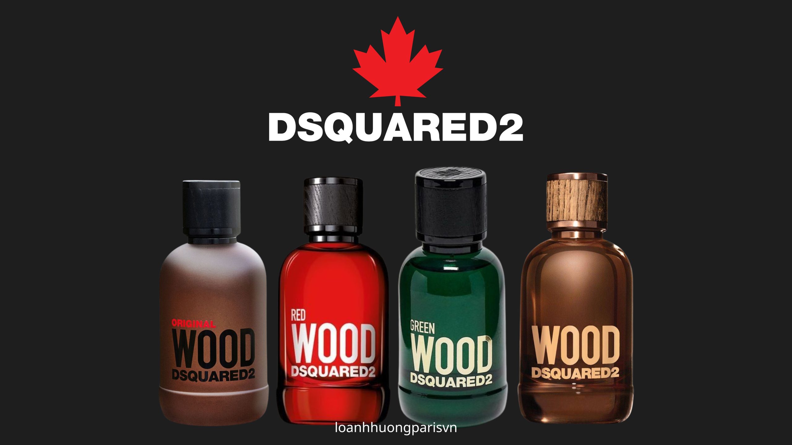 Các chai nước hoa nhà  Dsquared2