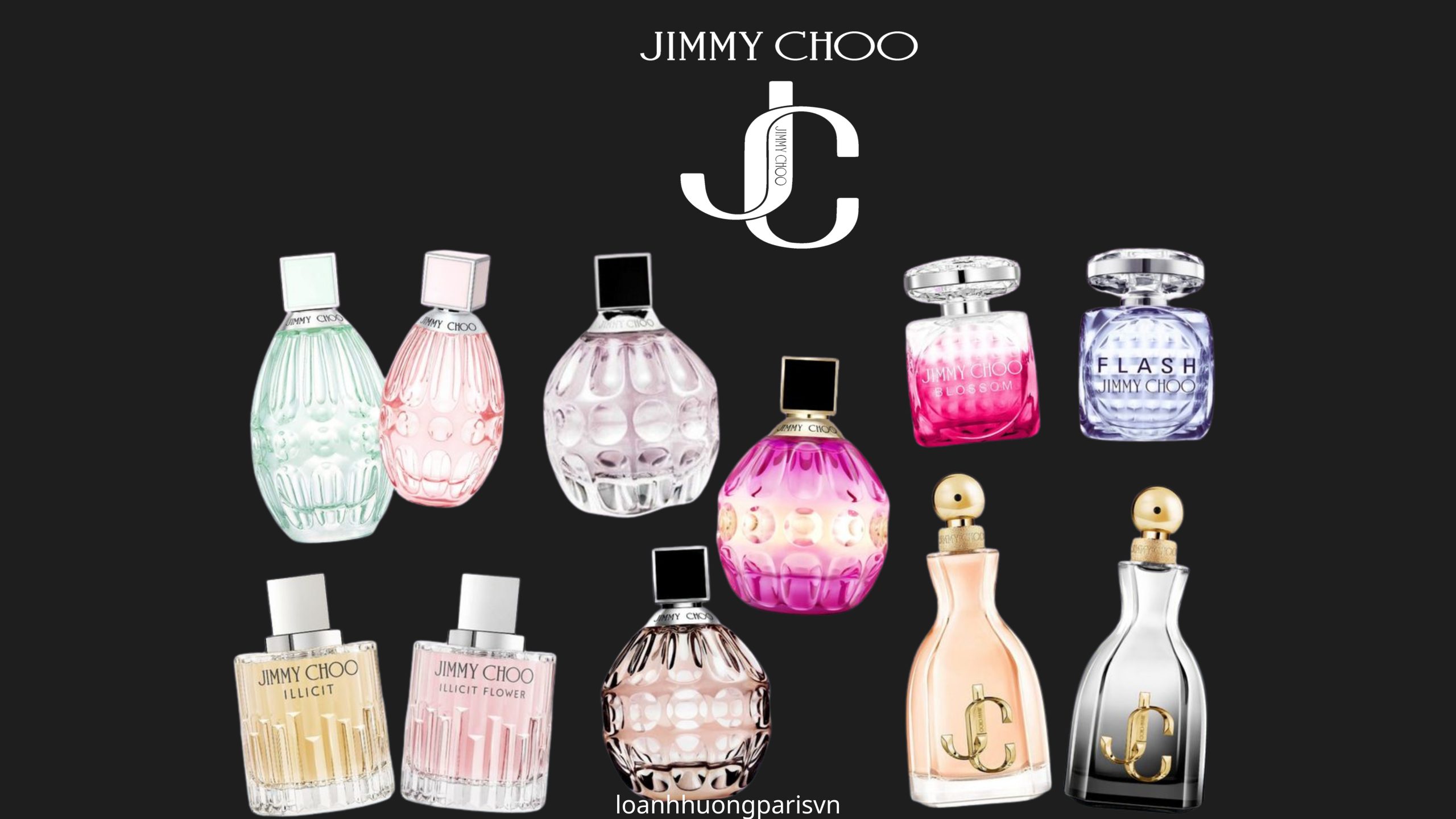 các chai nước hoa Jimmy Choo