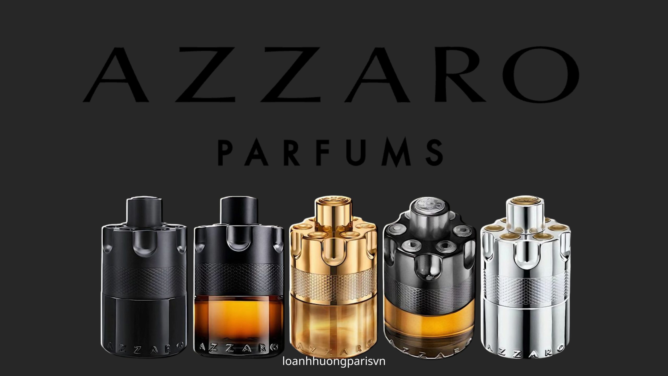 các chai nước hoa nhà azzaro