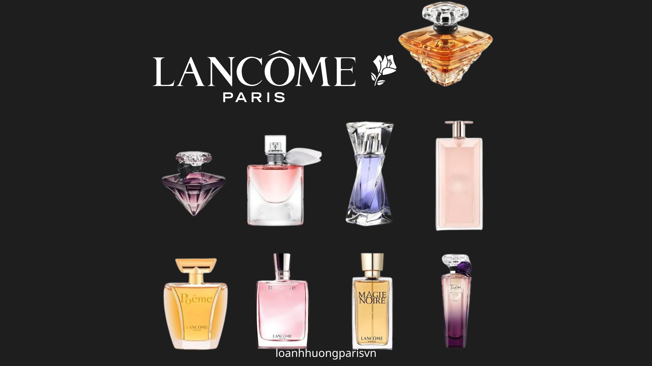 các chai nước hoa nhà Lacôme