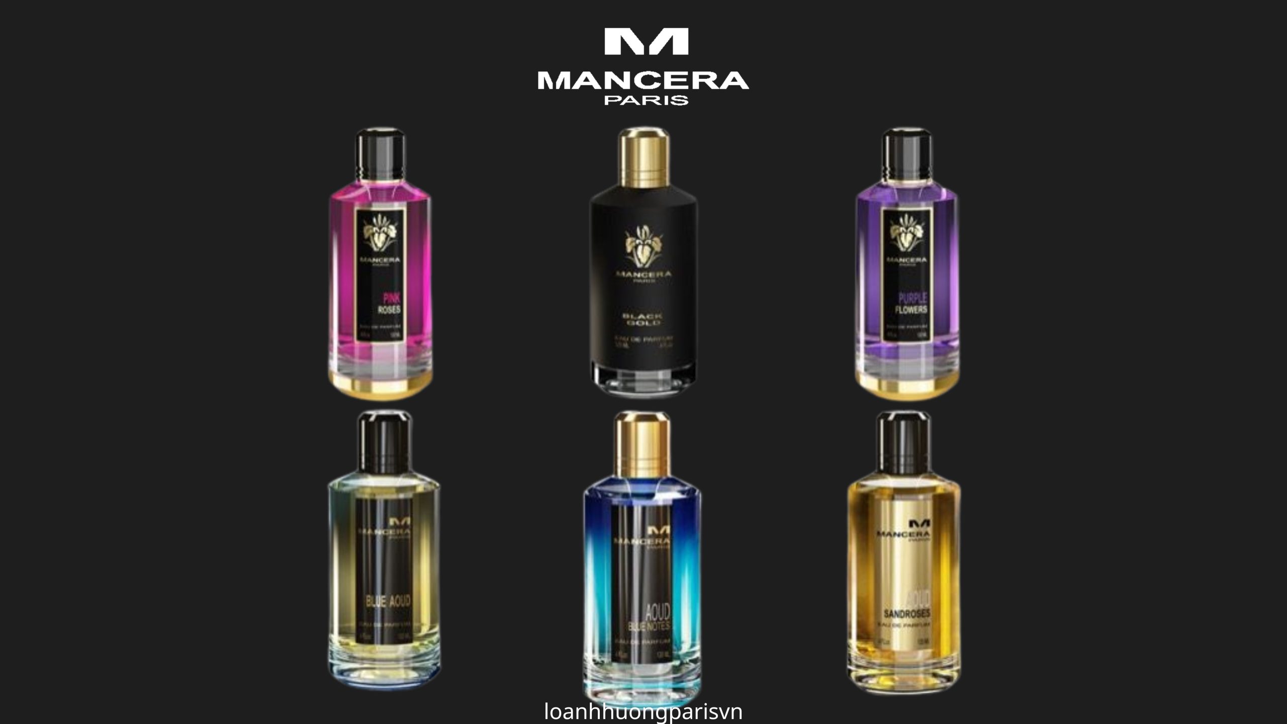 các chai nước hoa nh Manceraà