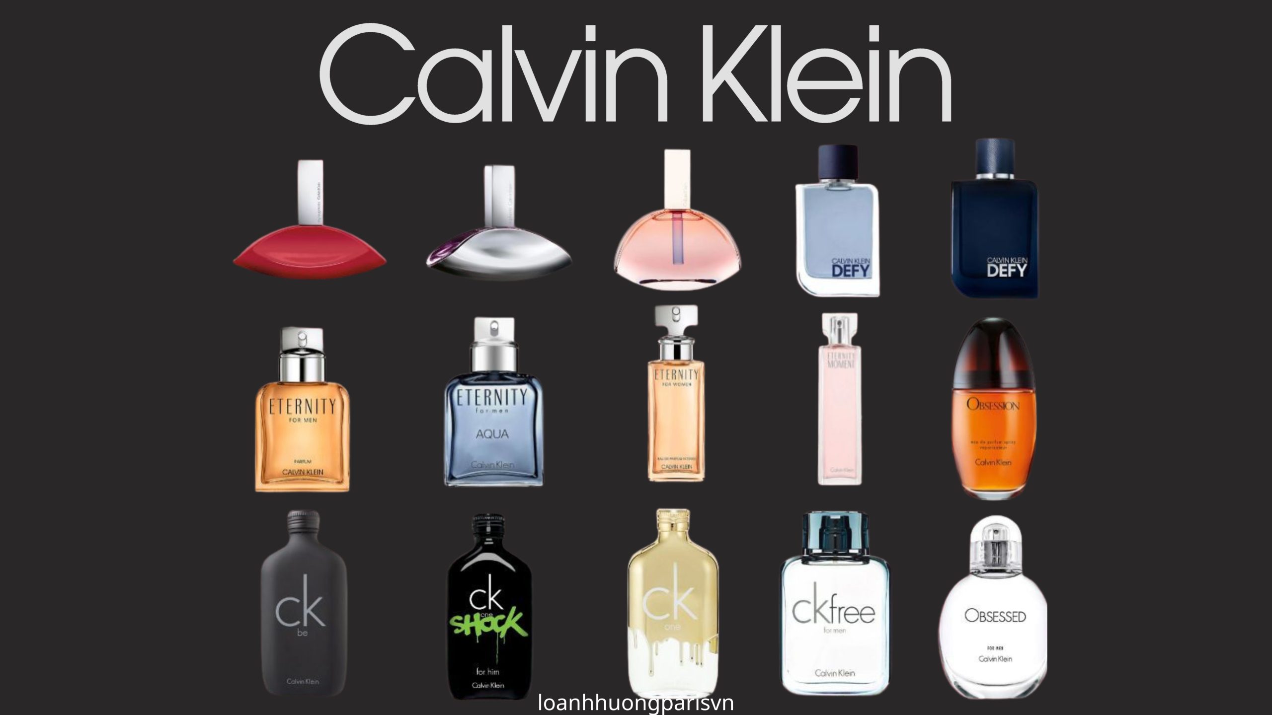 các dòng nước hoa Calvin Klein